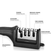 Three-Purpose Black Sharpening Stone